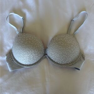 PINK light blue push up bra - size 34B